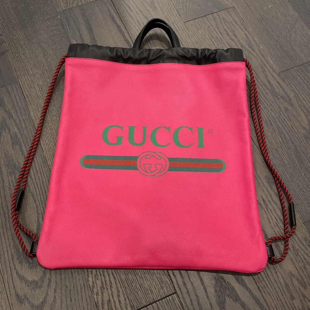Gucci Drawstring Back Pack - Picture 3 of 5